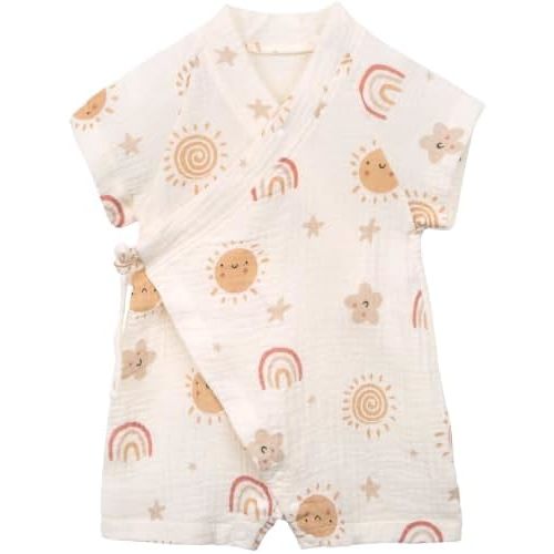Japanese Baby Kimono Romper Newborn Cotton Yarn Robe 0-24 Months