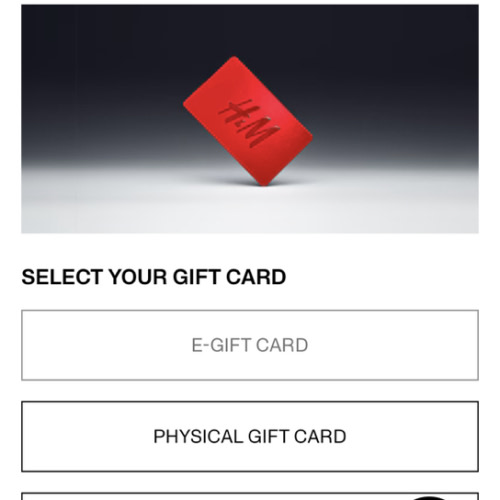 H&M USA Gift Cards
