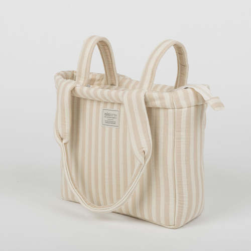 Handle Bag Rayas Nude · Minicoton