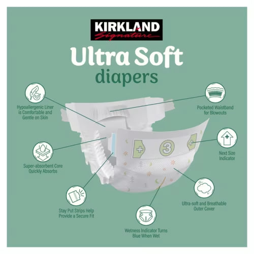 Kirkland Signature Diaper Size 4