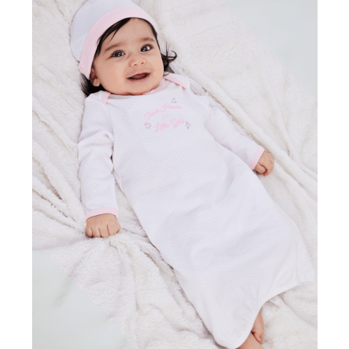 Thank Heaven For Little Girls Sleeper Gown and Hat