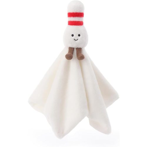 Apricot Lamb Bowling Soft Loveys for Babies, Security Blanket for Baby Boy and Girl, 14x14 Inches for Infant and Toddlers