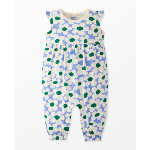 Baby Print Flutter Sleeve Romper