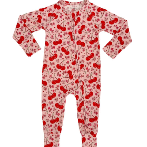 Cherry Sweet Zipper Romper – In my Jammers