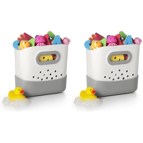 OXO Tot Stand Up Bath Toy Storage Gray (Pack of 2)