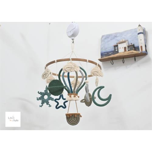 Galaxy Baby Mobile: Handmade Solar System Crib Decoration