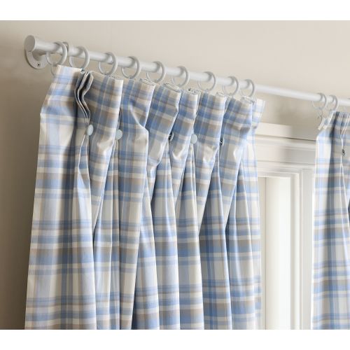 Bria Hammel Pinch Pleat Plaid Curtain