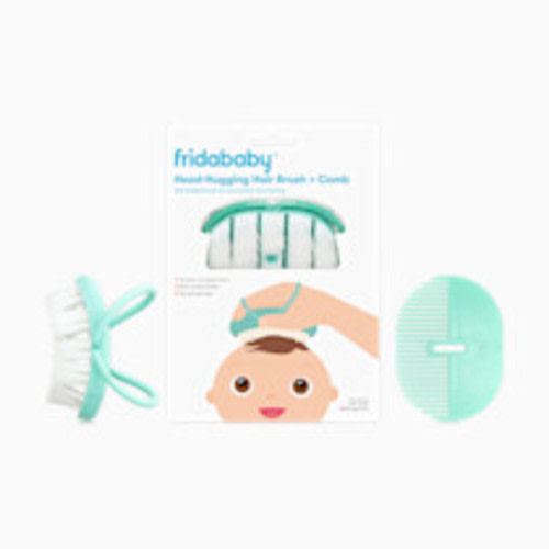 Frida Baby Infant Head-Hugging Baby Hairbrush and Comb Set, Newborn and Up