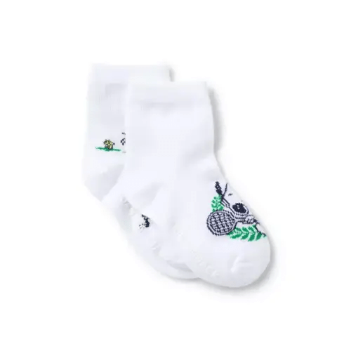 Baby White Peanuts Snoopy Baby Sock 2-Pack by Janie and Jack