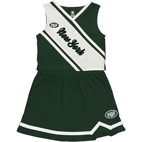 NFL Little Girls New York Jets Cheerleader Play Two Piece Set, Small