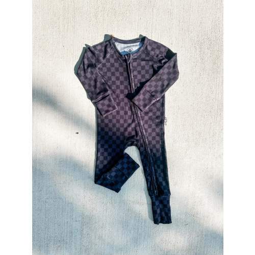 Harlan Check Ribbed Zippy