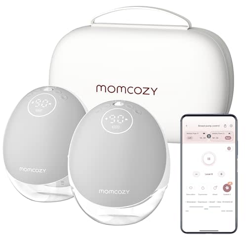 Momcozy M9 Wearable Pump: App-Controlled, Ultra-Quiet & Discreet Hands-Free Pumping