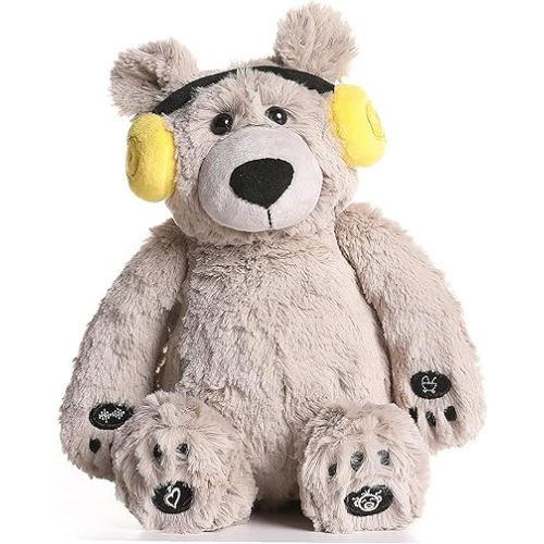 BEREST Baby Sleep Soother Cry Activated Sensor Toys, Heartbeat Bear for Babies, Plush Stuffed Animal for Newborn Infants, Babies Toy Vibrating with Mom’s Heartbeat,Baby Shower Gifts for Boys and Girls