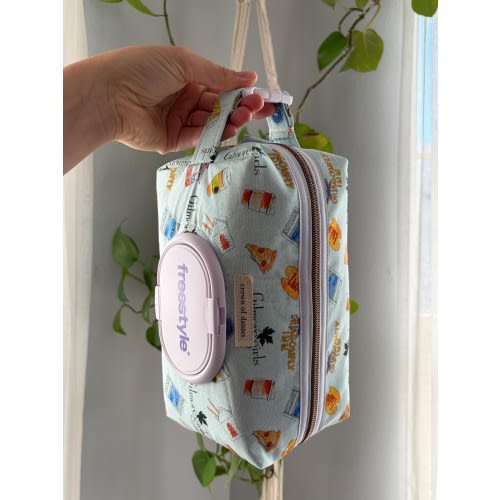 Diaper/Wipe Pouch Gilmore Girls with Buckle Handle | Baby Shower Gift-Handmade!