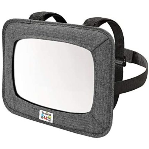 Travel Bug Baby & Toddler Car Back Seat Safety Jumbo Mirror - Shatter Resistant - Rear & Forward Facing (Jumbo)