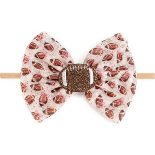 Football Cutie Tulle Bow Baby Headband