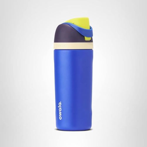 Owala Kids FreeSip Insulated Stainless Steel Water Bottle with Straw for Sports, Travel, and School, BPA-Free Sports Water Bottle, 16 oz, Celestial Sphere