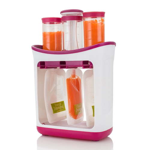 Squeeze Station Puree Pouches Maker, Homemade Baby Food Storage Containers, BPA Free