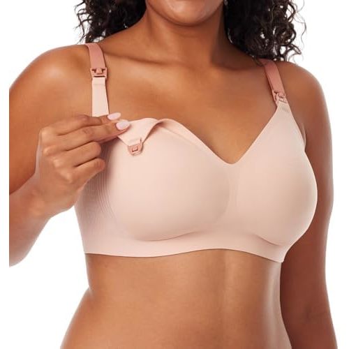 Momcozy Nursing Bra 3.0 Jelly Strip Lift Supprt Seamless Maternity Bra