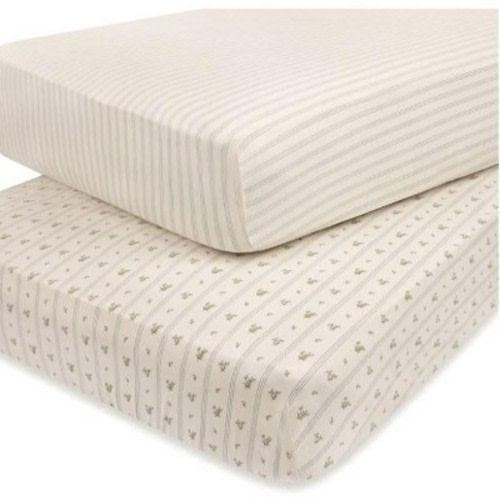 Ely's & Co. Baby Fitted Crib Sheet 100% Combed Jersey Cotton for Baby Boy 2 Pack