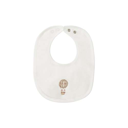 French Terry Hot Air Balloon Collection - Bib | Ivory Pink