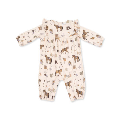 Ruffle Sleeve Romper, Pretty Equestrian