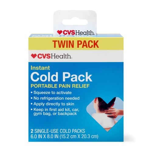 CVS Instant Cold Pack Portable Pain Relief, 2 CT
