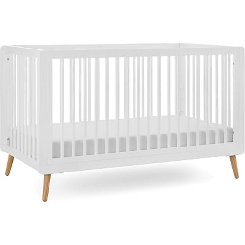 Tatum 3-in-1 Convertible Wooden Baby Crib - White