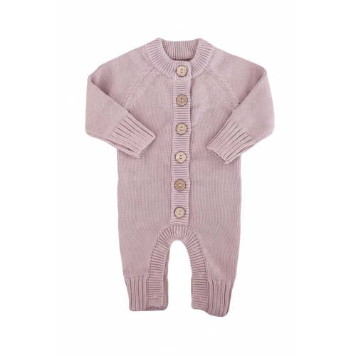 Knit Sweater Button Romper | Caden Lane