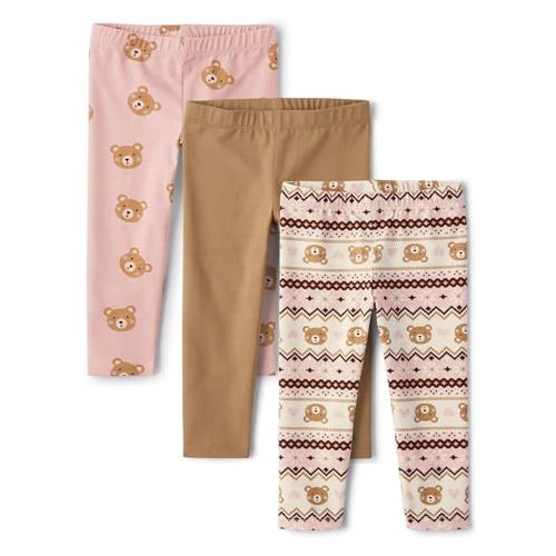 The Children's Place Baby-Girls and Toddler Printed Leggings, Multipacks