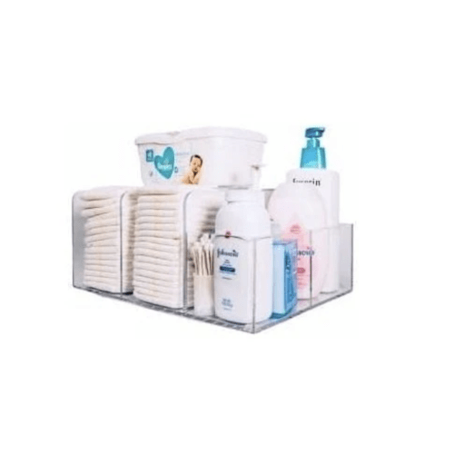 LELLOBABY™ - Deluxe Lucite Acrylic Diaper Caddy