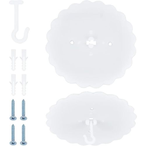 GORGECRAFT 2 Set Ceiling Mosquito Net Hooks Bunk Bed Hanger Dome Hook Super Glue Canopy Bed Hooks for Hanging Mosquito Net