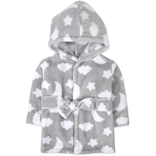 Baby and Infant Bath Robe with Hood and Baby Beach Cover Up for Boys and Girls 0-9 Months