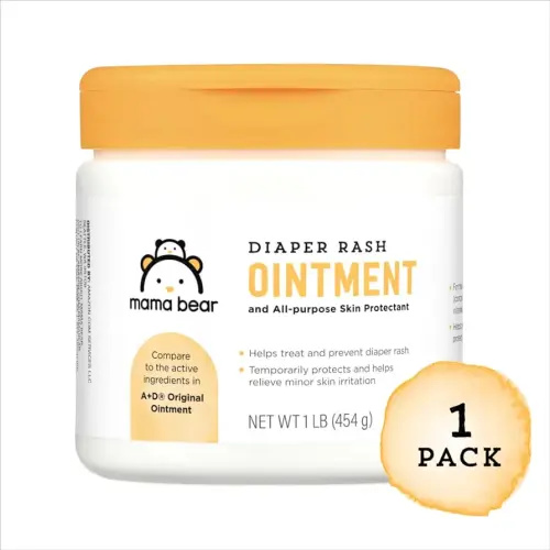 Amazon Brand - Mama Bear Diaper Rash Ointment, 16 Oz, Pack of 1
