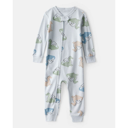 Baby Boy Dragon 100% Cotton Long-Sleeve 2-Way Zip 1-Piece Pajamas - Carter's | Carter's