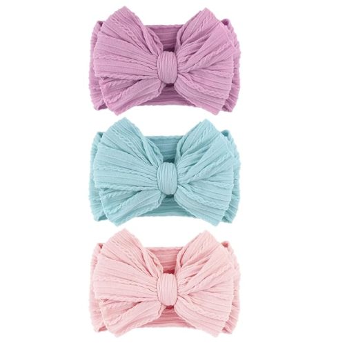 Baby Bows Headbands Nylon Baby Girl Headbands Soft Handmade Hairbands Toddler Hair Accessories for Girls Baby Newborn Infant Kids