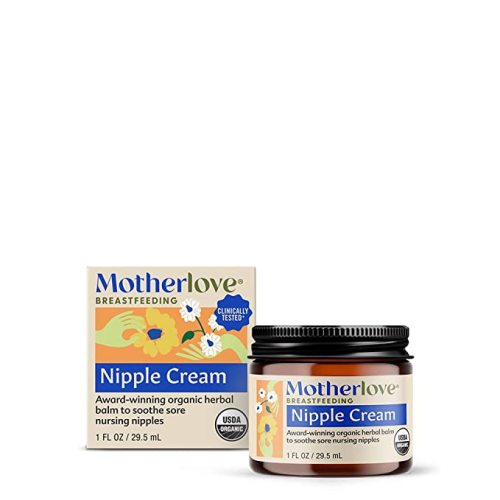 Motherlove Nipple Cream (1 oz) Organic Lanolin-Free Nipple Balm for Breastfeeding—Benefits Nursing & Pumping Moms - 1 Fl Oz (Pack of 1)