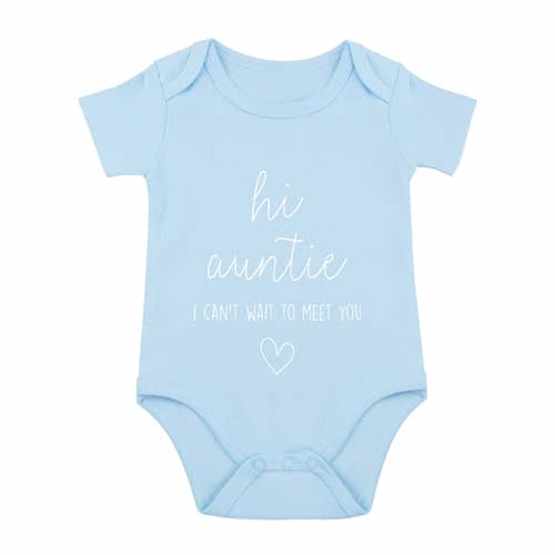 Hi Auntie Bodysuit for Baby Pregnancy Announcement for Aunt Bodysuit I Love My Auntie Baby Clothes