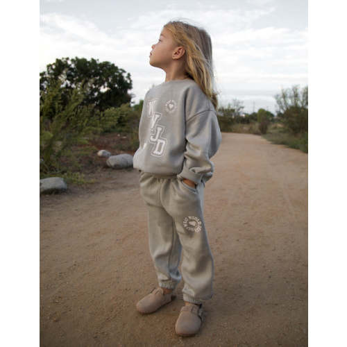 WWJD Varsity Kids Crewneck | Christian Clothing | Elevated Faith