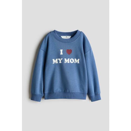 BRUSHED-INSIDE SWEATSHIRT WITH PRINTED MOTIF