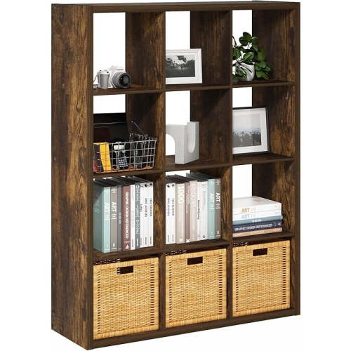 Cubicle Open Back Decorative Cube Storage Organizer, 6-Cube, White