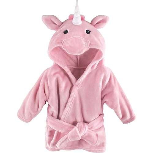 Hudson Baby Unisex Baby Plush Animal Face Bathrobe
