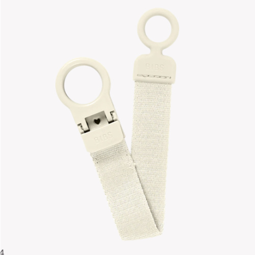 Pacifier Clip Loop - Ivory – Bibsworld store US