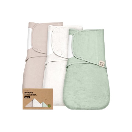 3-Pack Lyra Muslin Swaddle Wraps