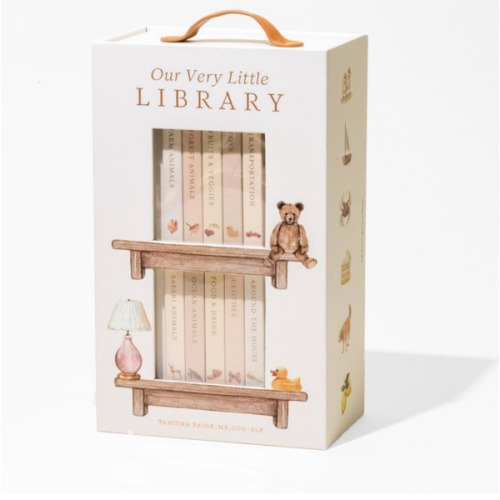 Our Very Little Library Board Book Set: A Foundational Language Vocabulary Board Book Set for Babies (Tabitha Paige Children's Book Series)