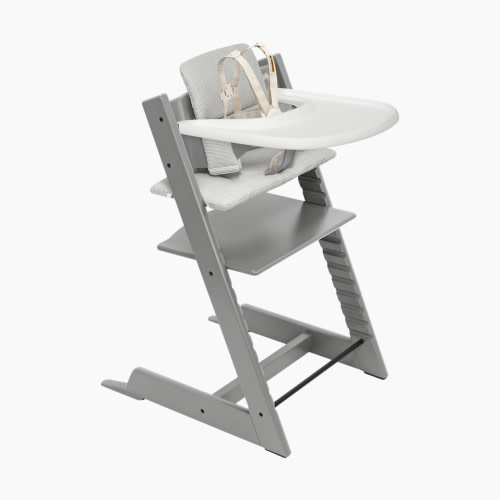 Stokke Tripp Trapp High Chair Complete² - Storm Grey/Nordic Grey/White Tray