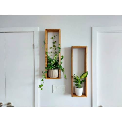 2 Set Long Wood Box Wall Décor Wood Shelves Rustic Décor - Etsy