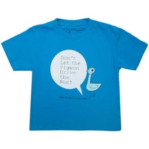 Don't Let The Pigeon Drive The Bus Kids' T-Shirt - Officially Licensed Mo Willems Shirt for Children, Book Lovers, & Readers