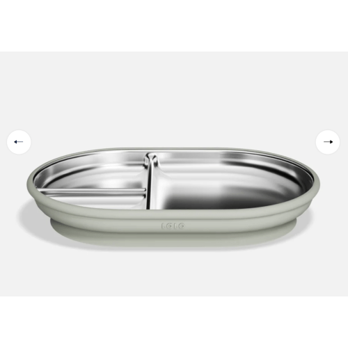 Stainless Suction Plate - Sage