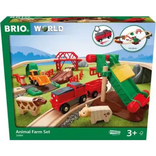 BRIO World Train Set Animal Farm Set